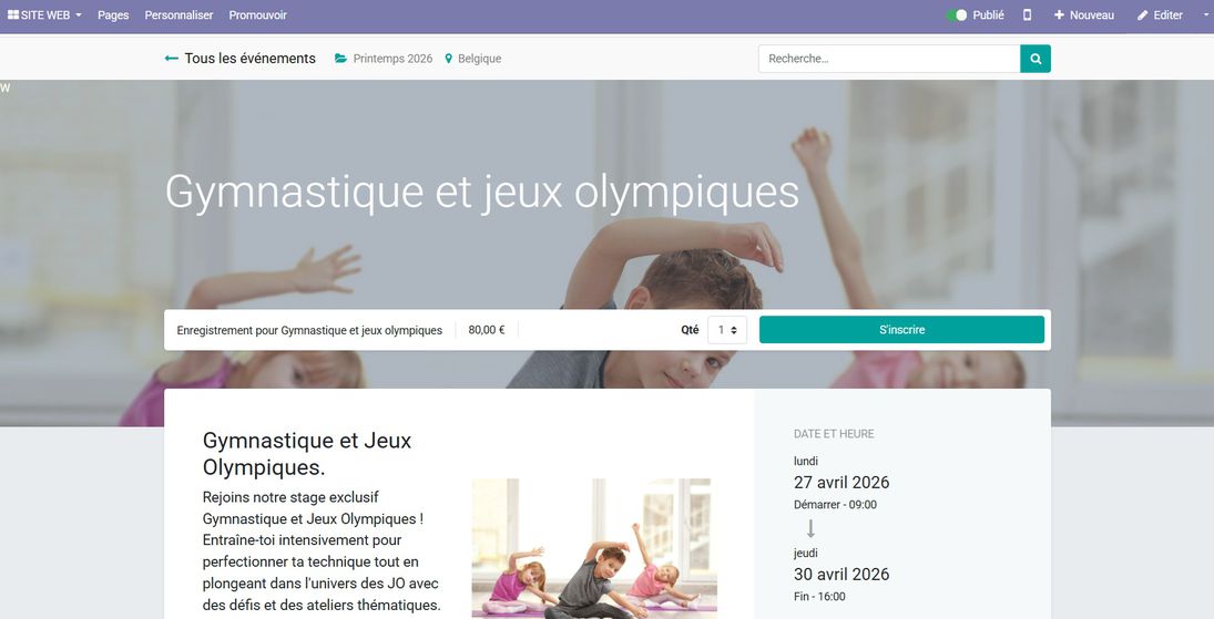 Odoo • Texte et Image